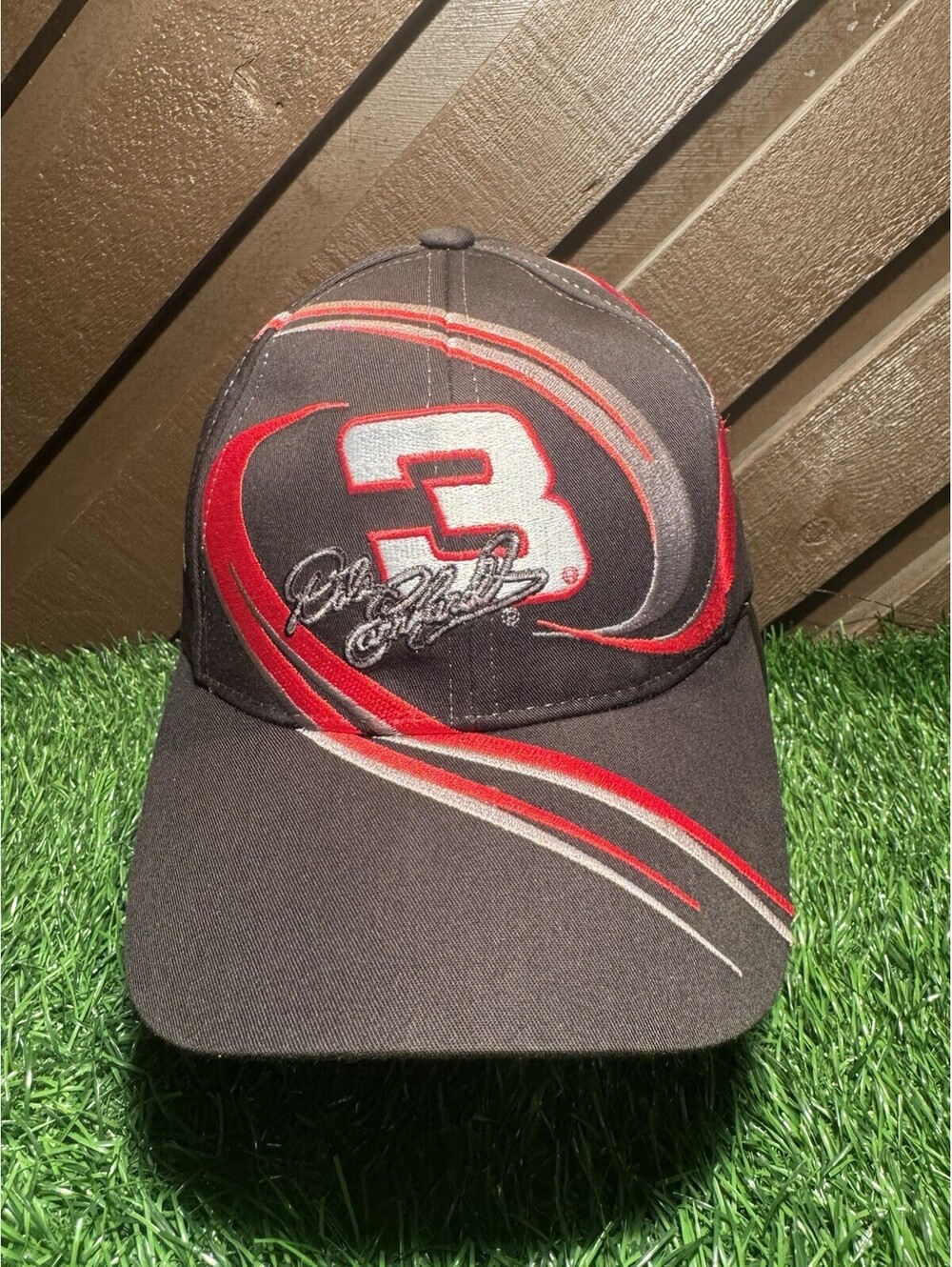 Vintage Dale Earnhardt #3 Goodwrench Swirl Chase Adjustable Hat Cap NASCAR Black